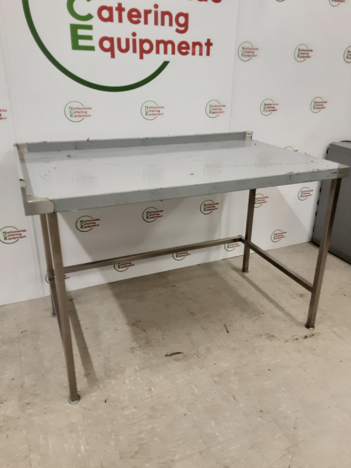 New/Un-Used Stainless Steel Table With Appliance Space 137x80cm (NCE5502)