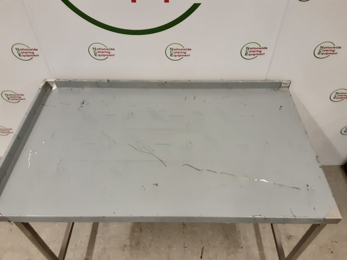 New/Un-Used Stainless Steel Table With Appliance Space 137x80cm (NCE5502)