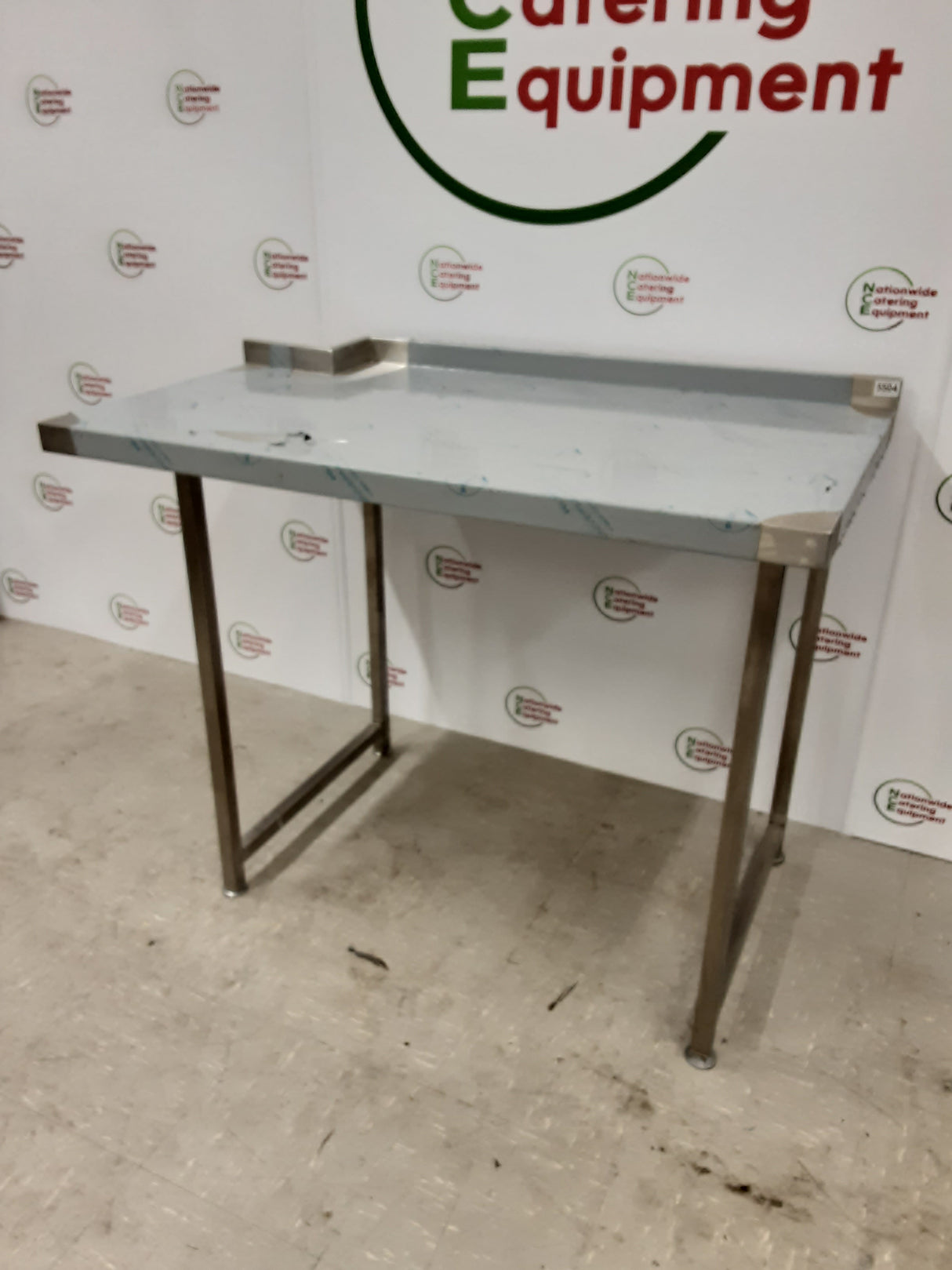 New/Un-Used Stainless Steel Table With Appliance Space 125x72cm (NCE5504)