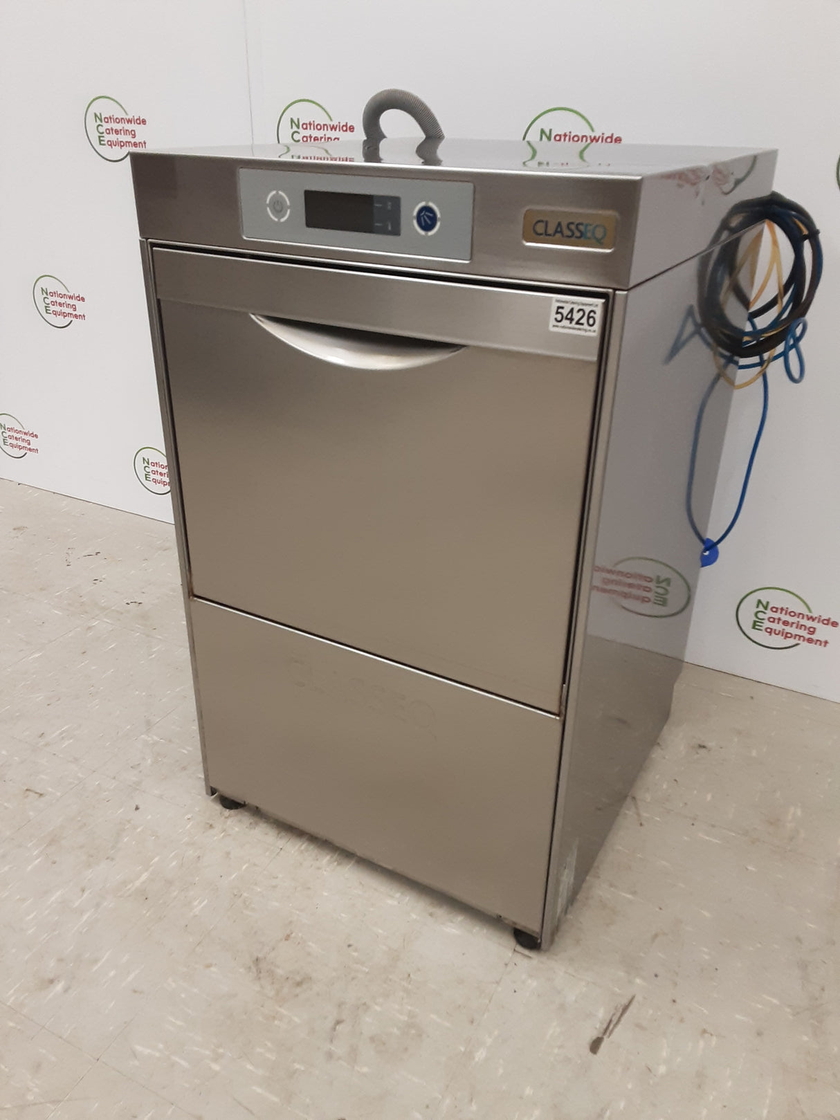Classeq 2019 Undercounter Glasswasher,13amp,Drain & Chemical Pumps, Internal Softener, Model-G400DUOWS (NCE5426)