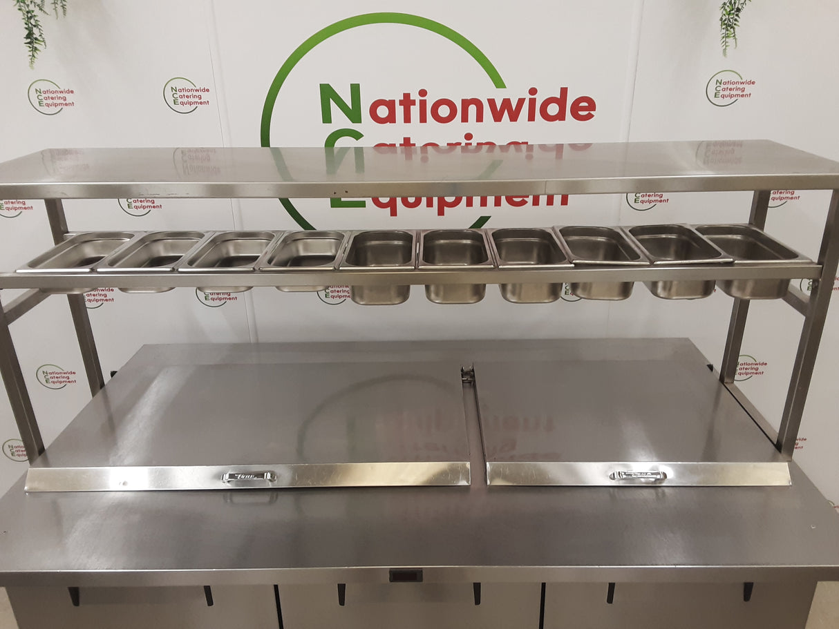 True Three Door Counter Fridge With Toppings Openings, Shelving, Extra Deep (NCE5427)