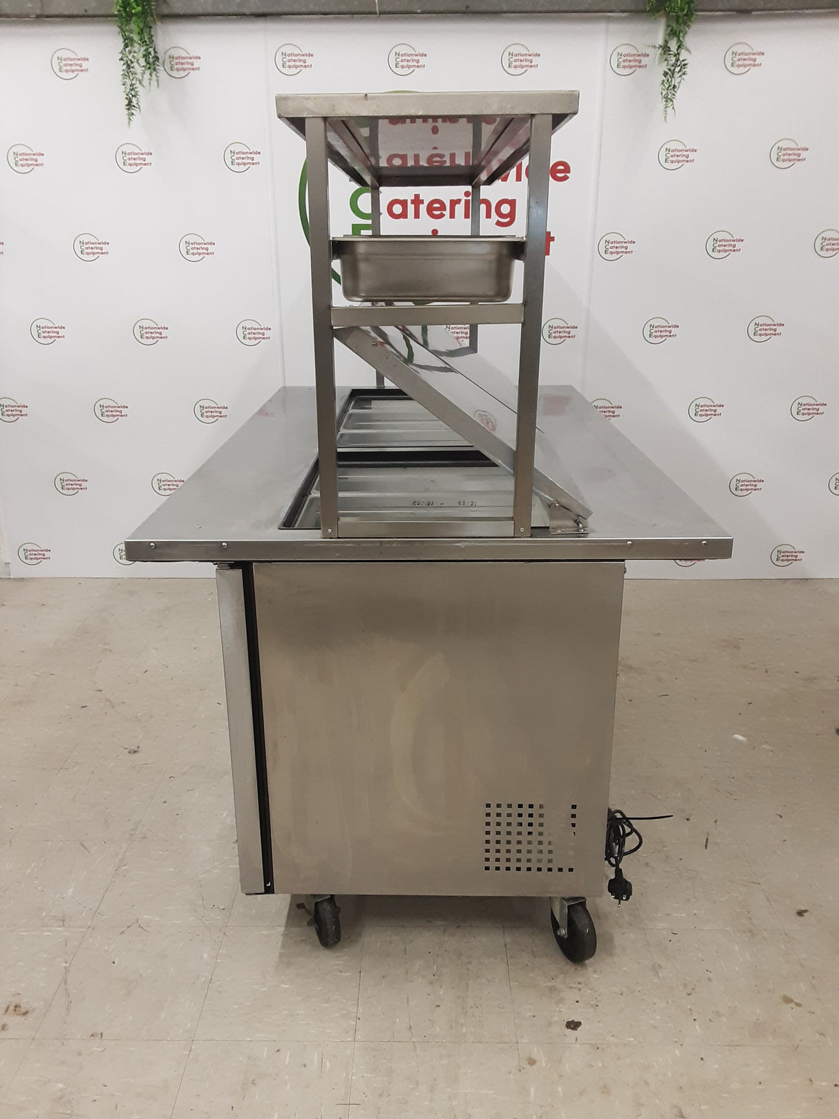 True Three Door Counter Fridge With Toppings Openings, Shelving, Extra Deep (NCE5427)