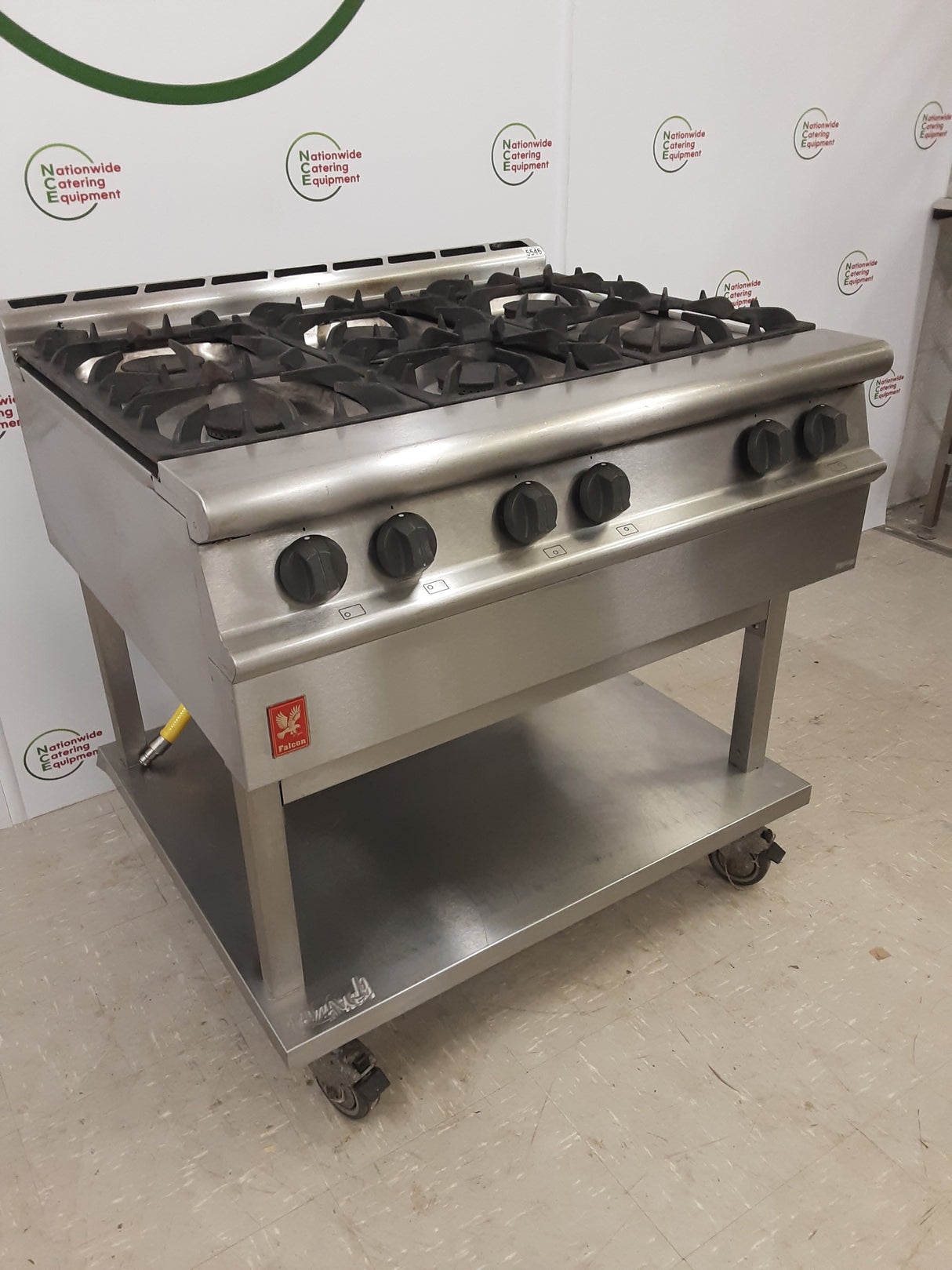 Falcon Six Burner Stove On Stand, Natural Gas, Model-G3121 (NCE5546)