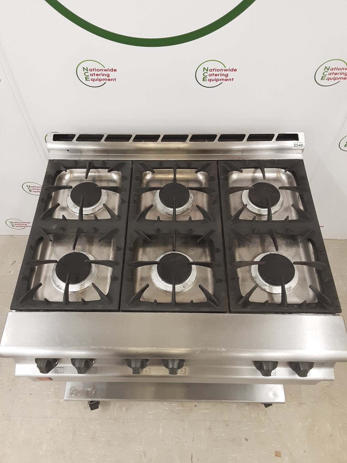 Falcon Six Burner Stove On Stand, Natural Gas, Model-G3121 (NCE5546)