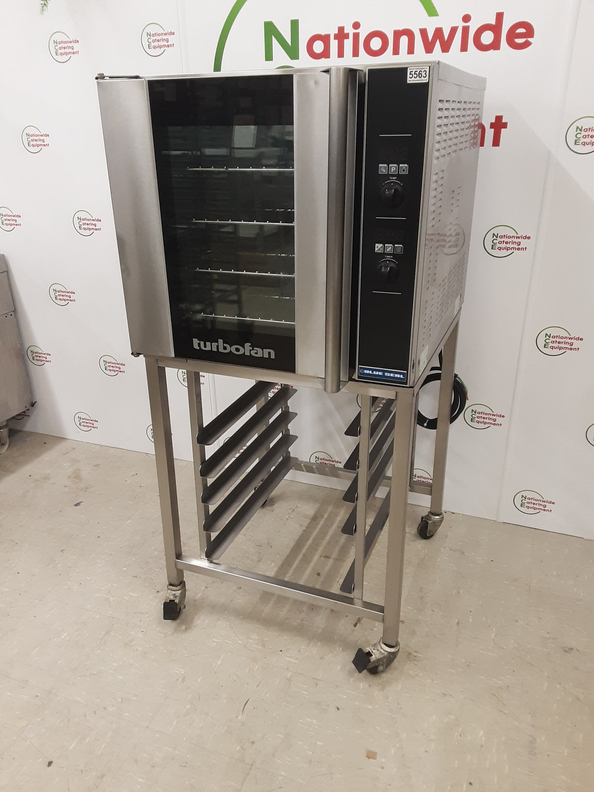 Blueseal Turbofan Electric Convection Oven on Stand, Model- E32D4 (NCE5563)