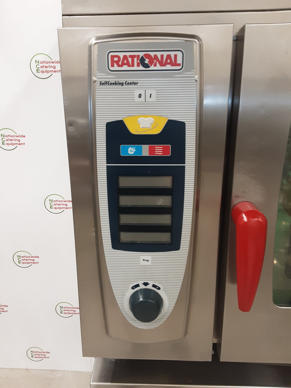 Rational SCC Six Grid Electric Combi Oven On Table / Stand With Ultravent Condensation Hood (NCE5436)