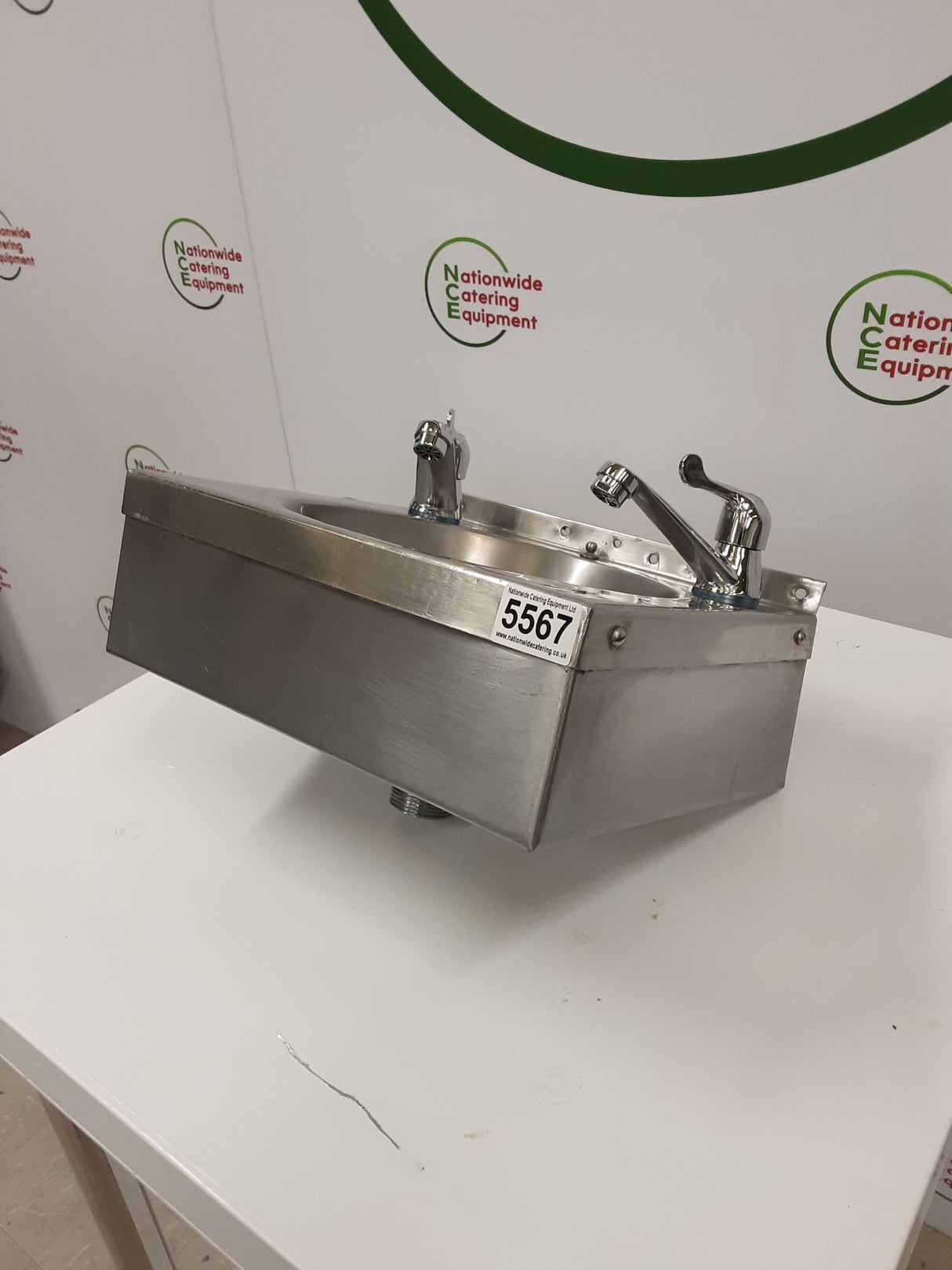 Stainless Steel Wash Hand Basin With New Lever Taps (NCE5567)