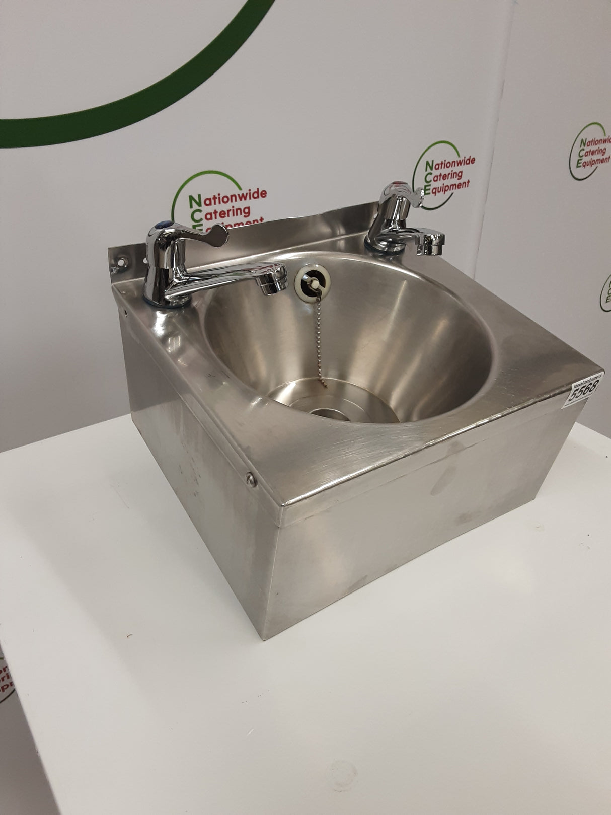 Stainless Steel Wash Hand Basin With New Lever Taps (NCE5568)