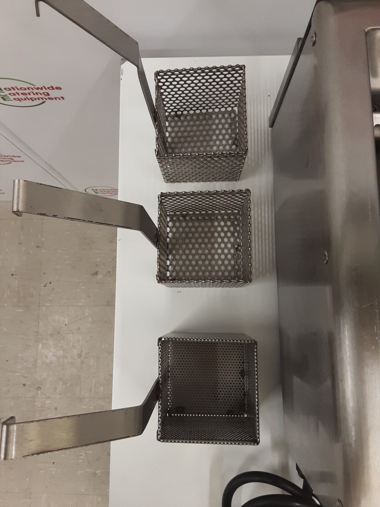 Tabletop Three Basket Electric Pasta Boiler, 13amp, Drain Tap (NCE5543)