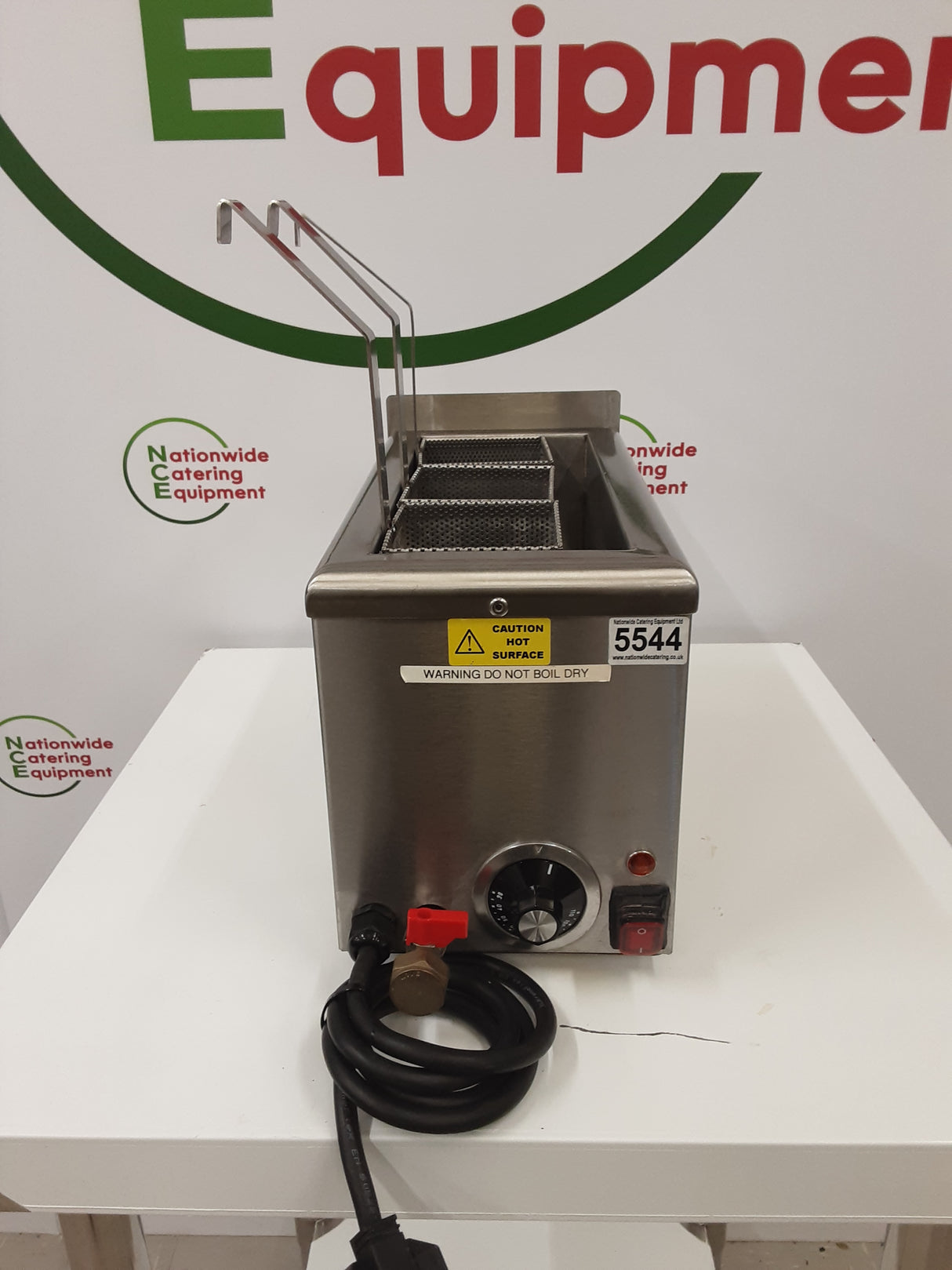 Tabletop Three Basket Electric Pasta Boiler, 13amp, Drain Tap (NCE5544)