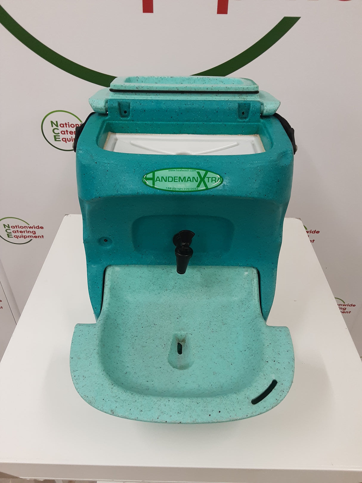 Teal Handeman Xtra Heated Mobile Hand-Wash Basin, 13amp (NCE5636)