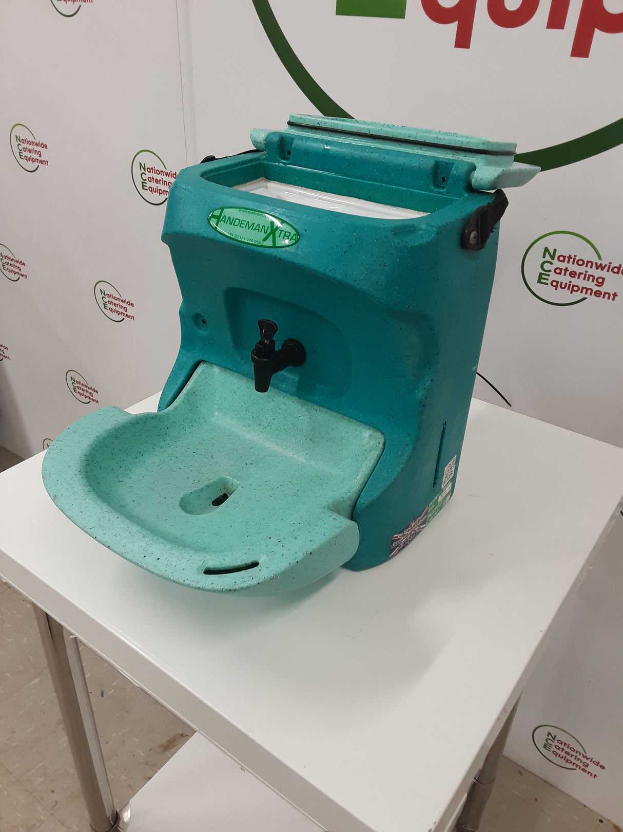 Teal Handeman Xtra Heated Mobile Hand-Wash Basin, 13amp (NCE5636)