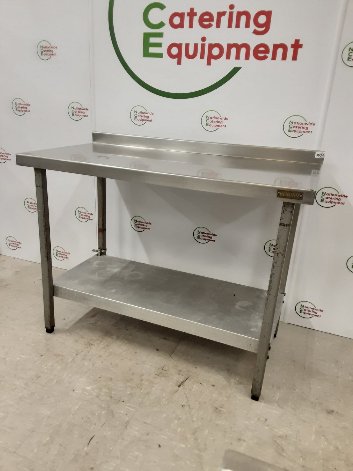 CLEARANCE Stainless Steel Table, 122x60cm (NCE3634)