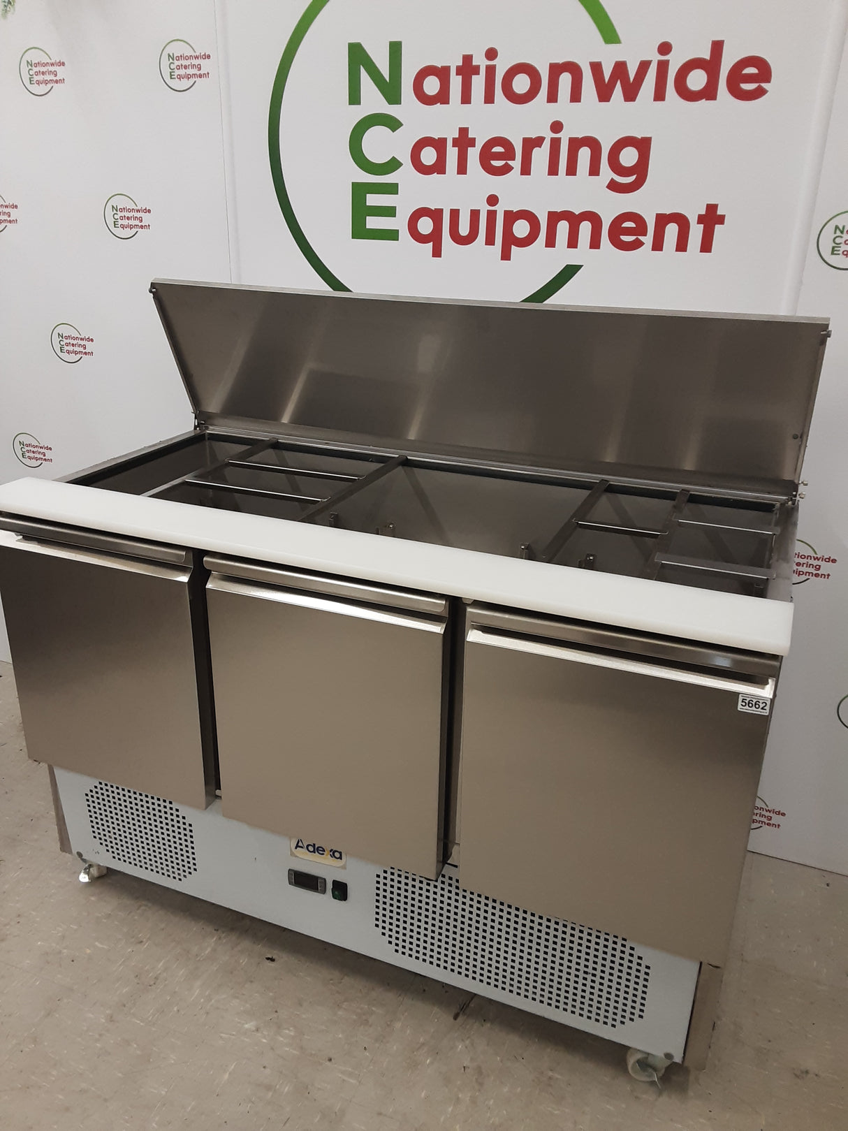 Un-Used/New Adexa Three Door Saladette Fridge, Model- STD3 (NCE5662)