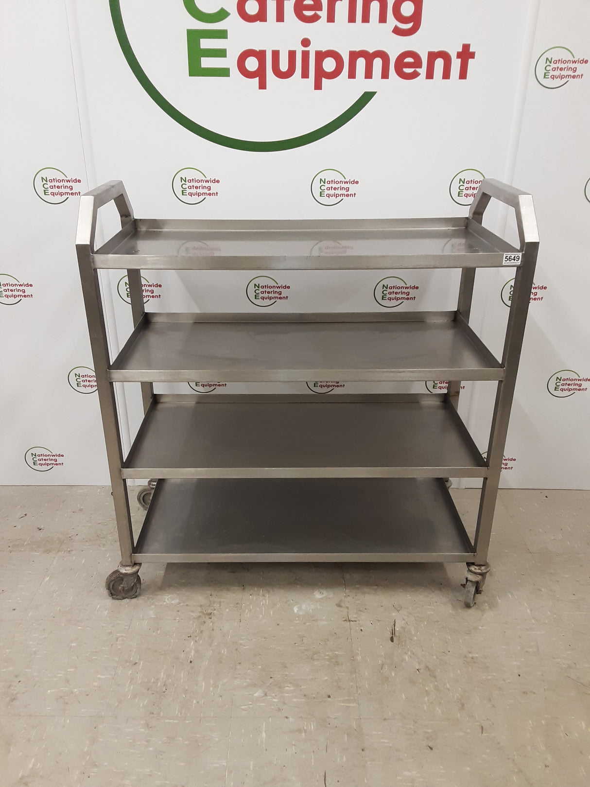Stainless Steel Table Four Tier Trolley- Very Heavy Duty(NCE5649)