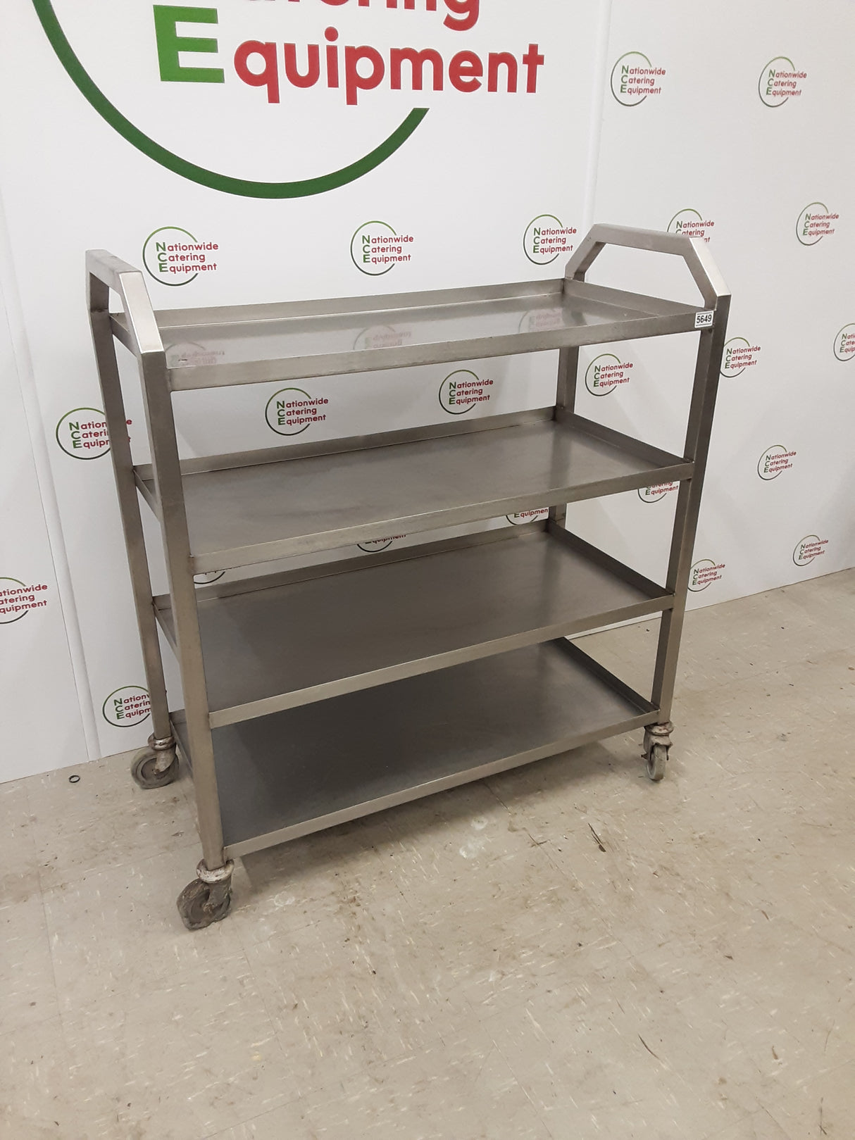 Stainless Steel Table Four Tier Trolley- Very Heavy Duty(NCE5649)
