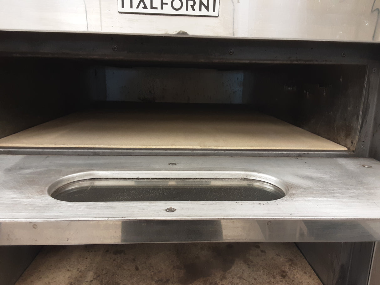 Commercial Catering 2022 Italforni Twin Deck Electric (3ph) Pizza Oven On Stand (NCE2716)