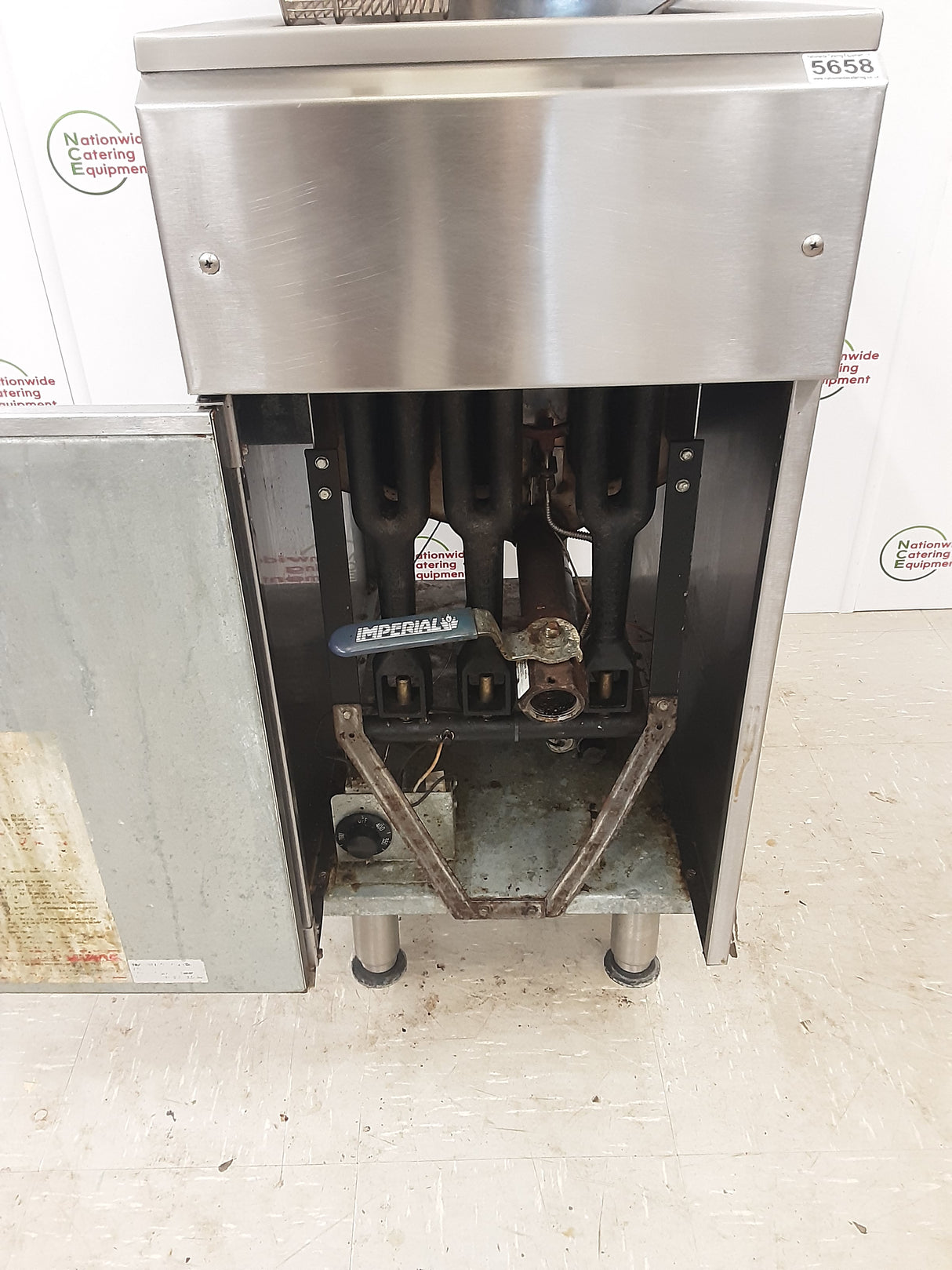 Elite Single Tabletop Double Basket Fryer - Natural Gas (NCE5658)