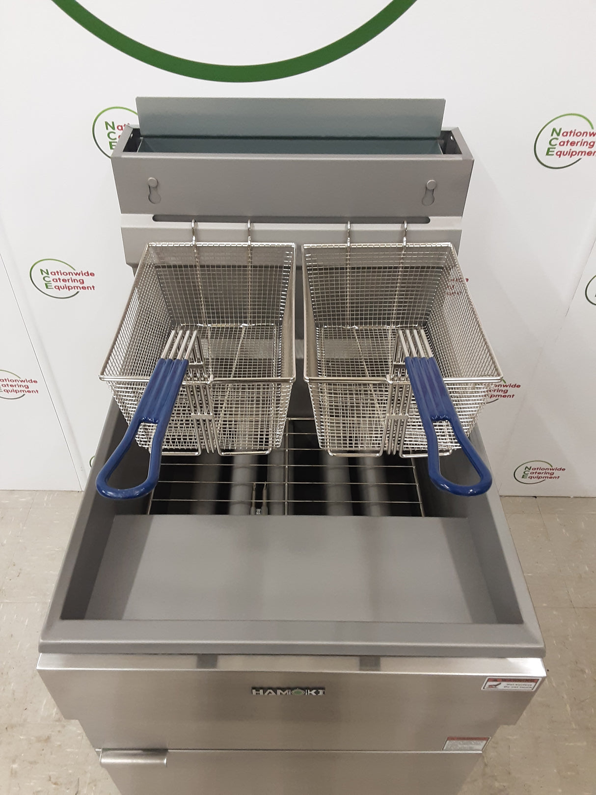 Hamoki Large Single Tank, Double Basket Natural Gas Fryer (NCE5853)