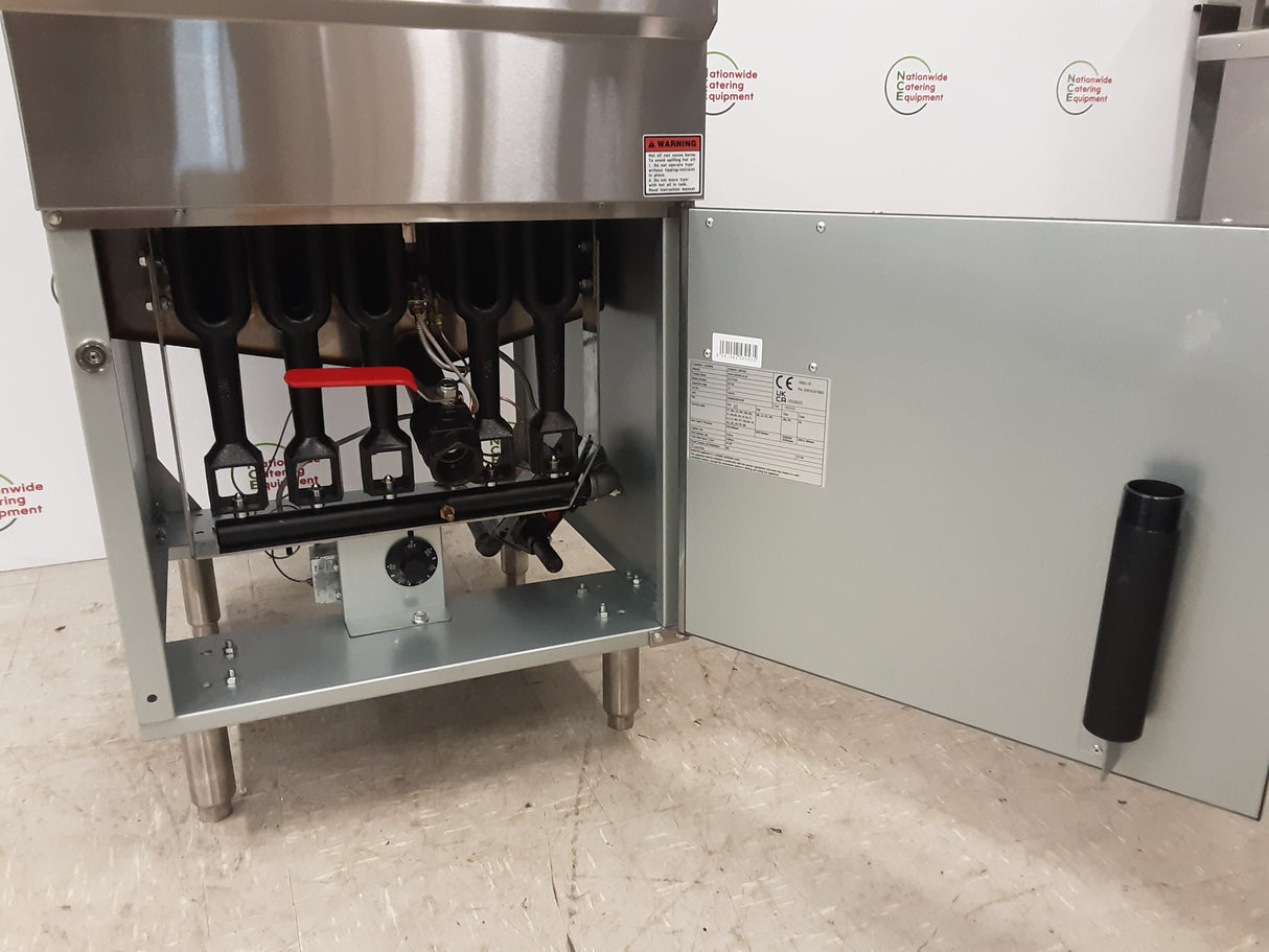 Hamoki Large Single Tank, Double Basket Natural Gas Fryer (NCE5853)