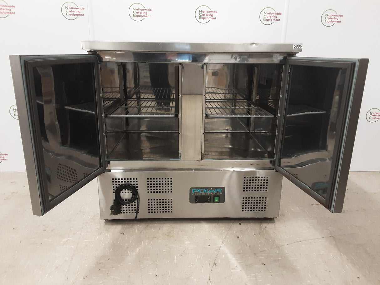 Polar Two Door Compact Flat Counter Fridge, 90cm, Model- U636 (NCE5996)