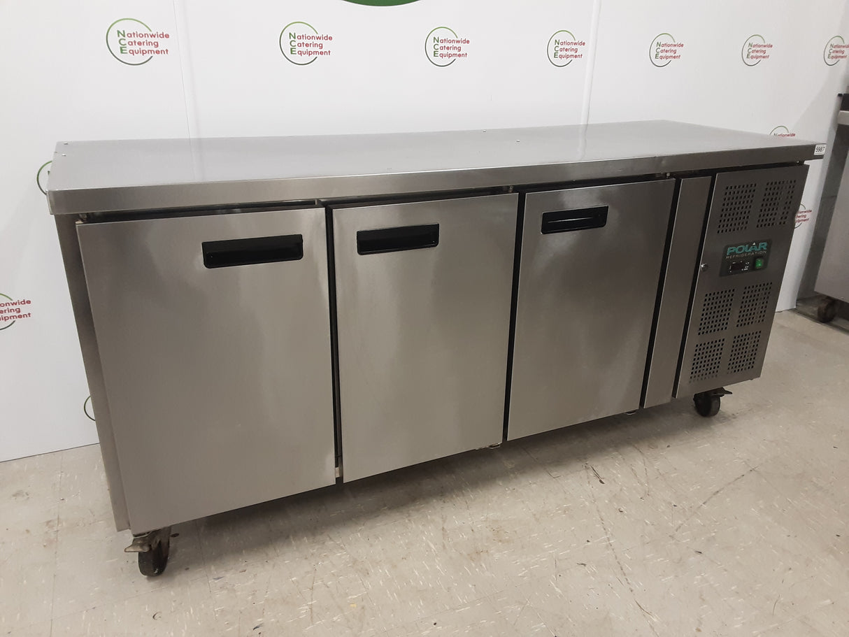 Polar Three Door Slimline Counter Fridge, 180cm, Model- G378 (NCE5987)