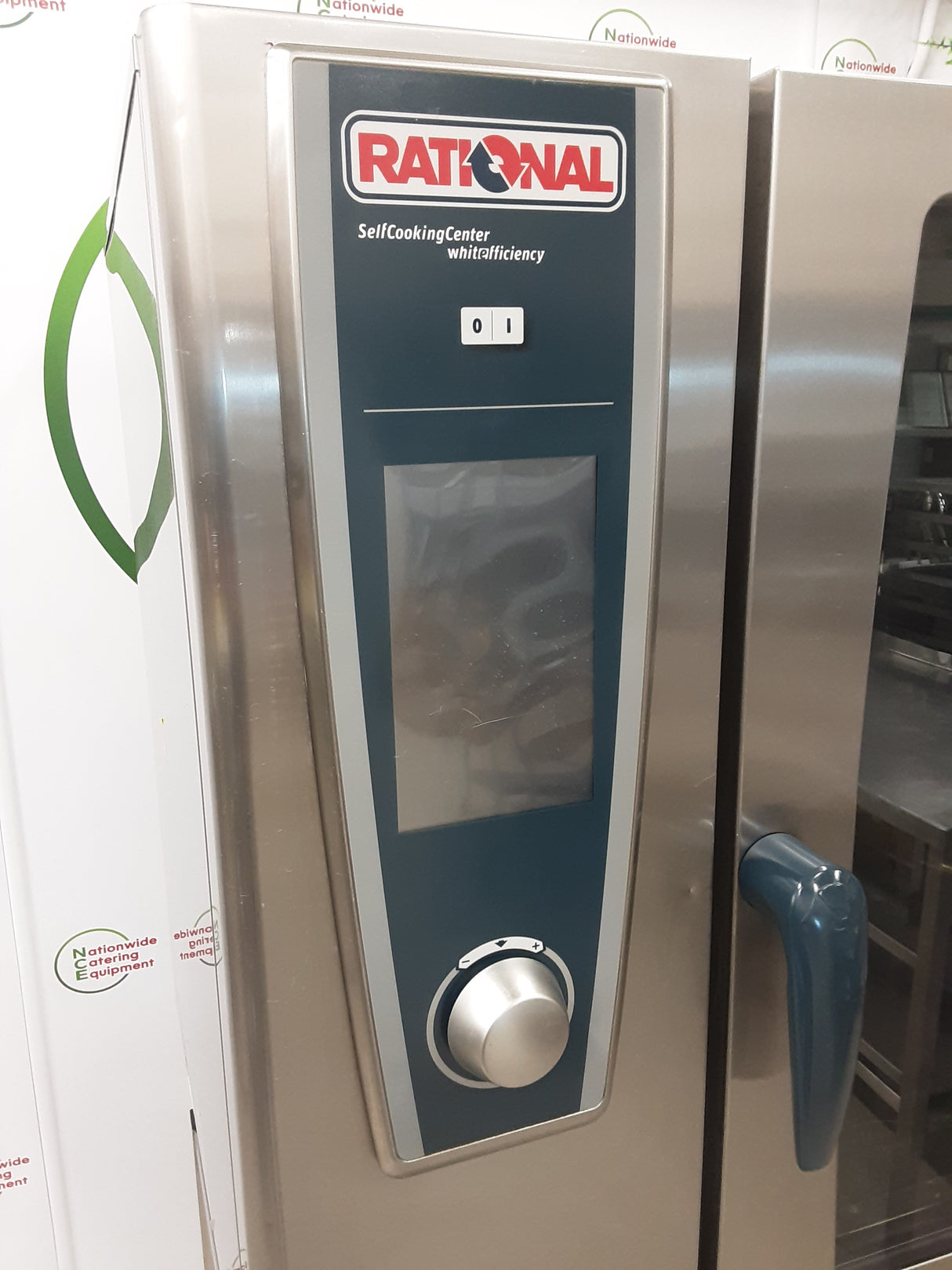 Rational SCC White Efficiency Ten Grid Electric Combi Oven On Stand (NCE5983)