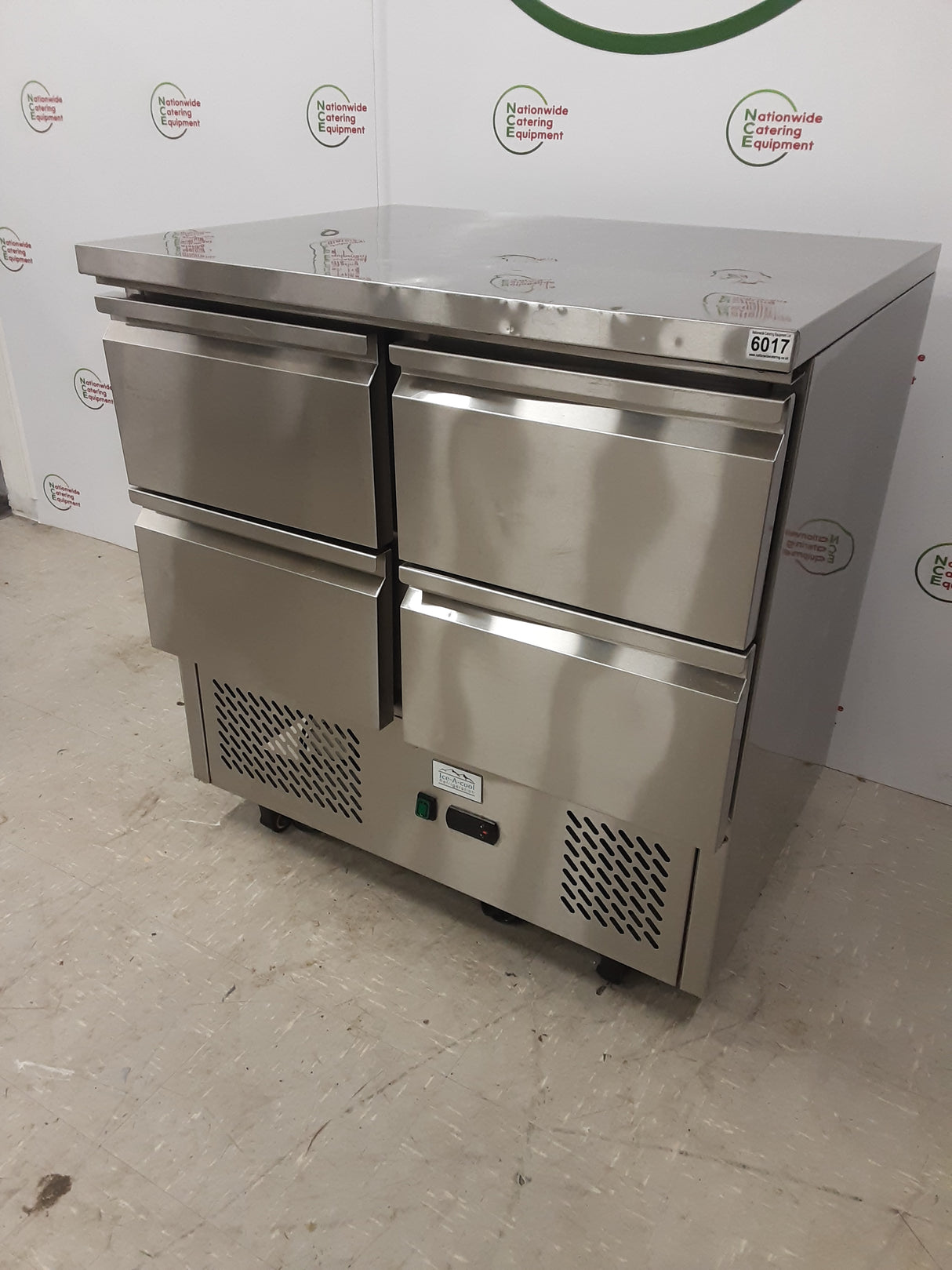 Ice-A-Cool Four Drawer Counter Fridge, 90X70cm, Model- ICE3820GR (NCE6017)