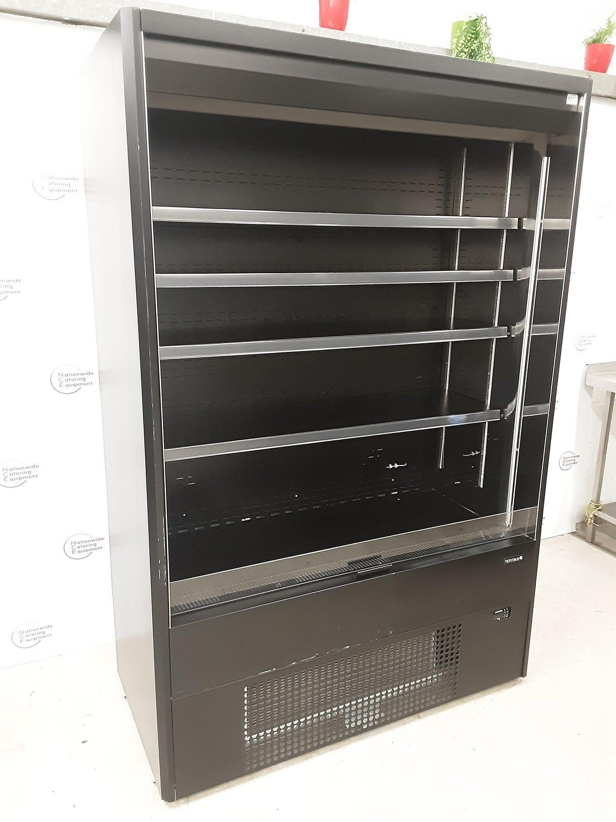 Tefcold Black Multideck Display Fridge, 130cm, Model-MD1402B-UK (NCE6012)