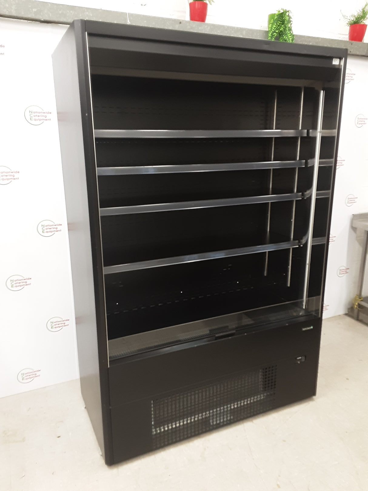 Tefcold Black Multideck Display Fridge, 130cm, Model- MD1402B-UK (NCE6013)