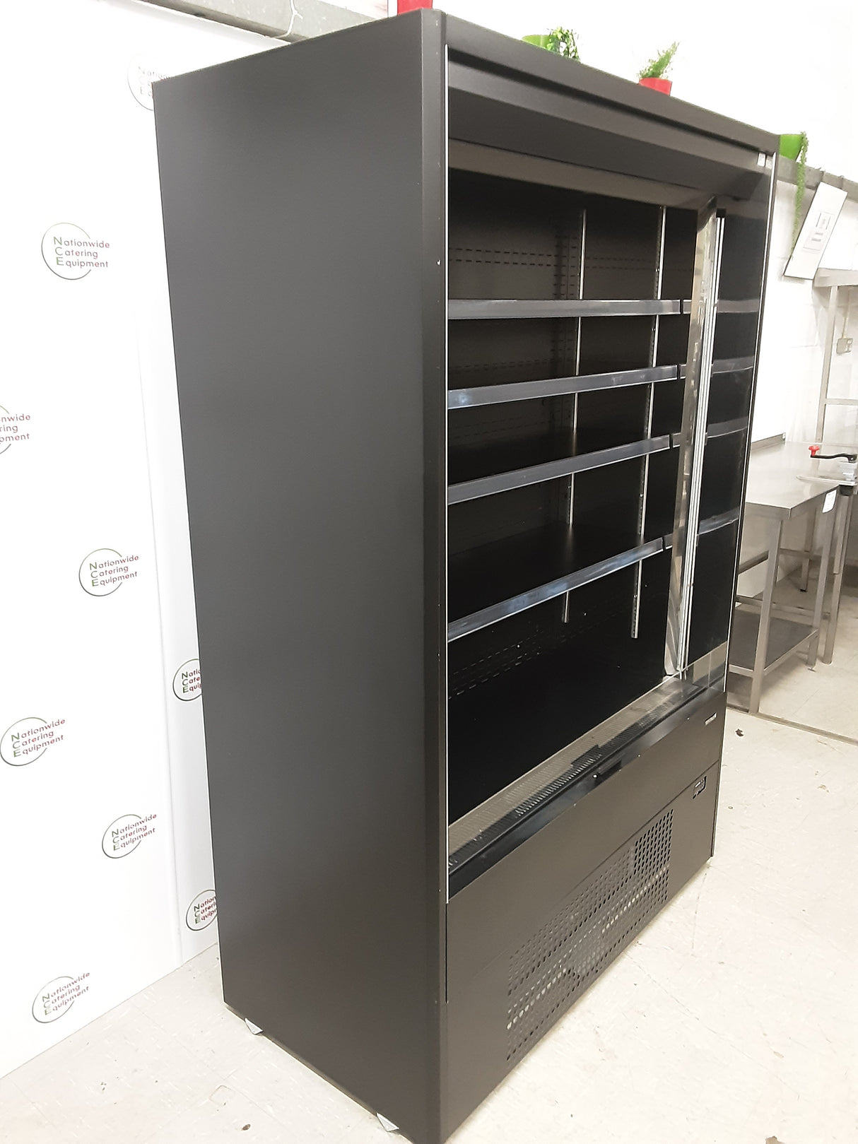 Tefcold Black Multideck Display Fridge, 130cm, Model- MD1402B-UK (NCE6013)