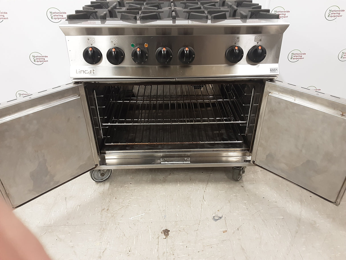 Lincat Opus 800 Duel Fuel- LPG Six Burner Stove & Electric Convection Oven, Model-OD8007/P (NCE6001)