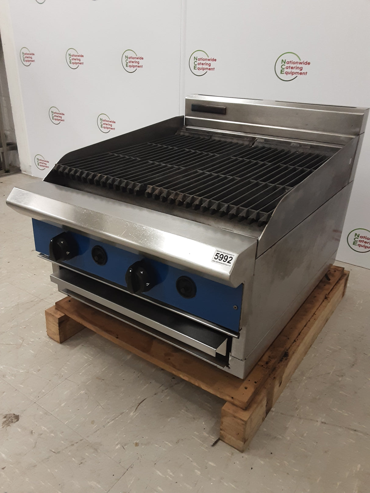 Blueseal Tabletop 60cm/Two Burner Natural Gas Char-Grill, Model-G594 (NCE5992)