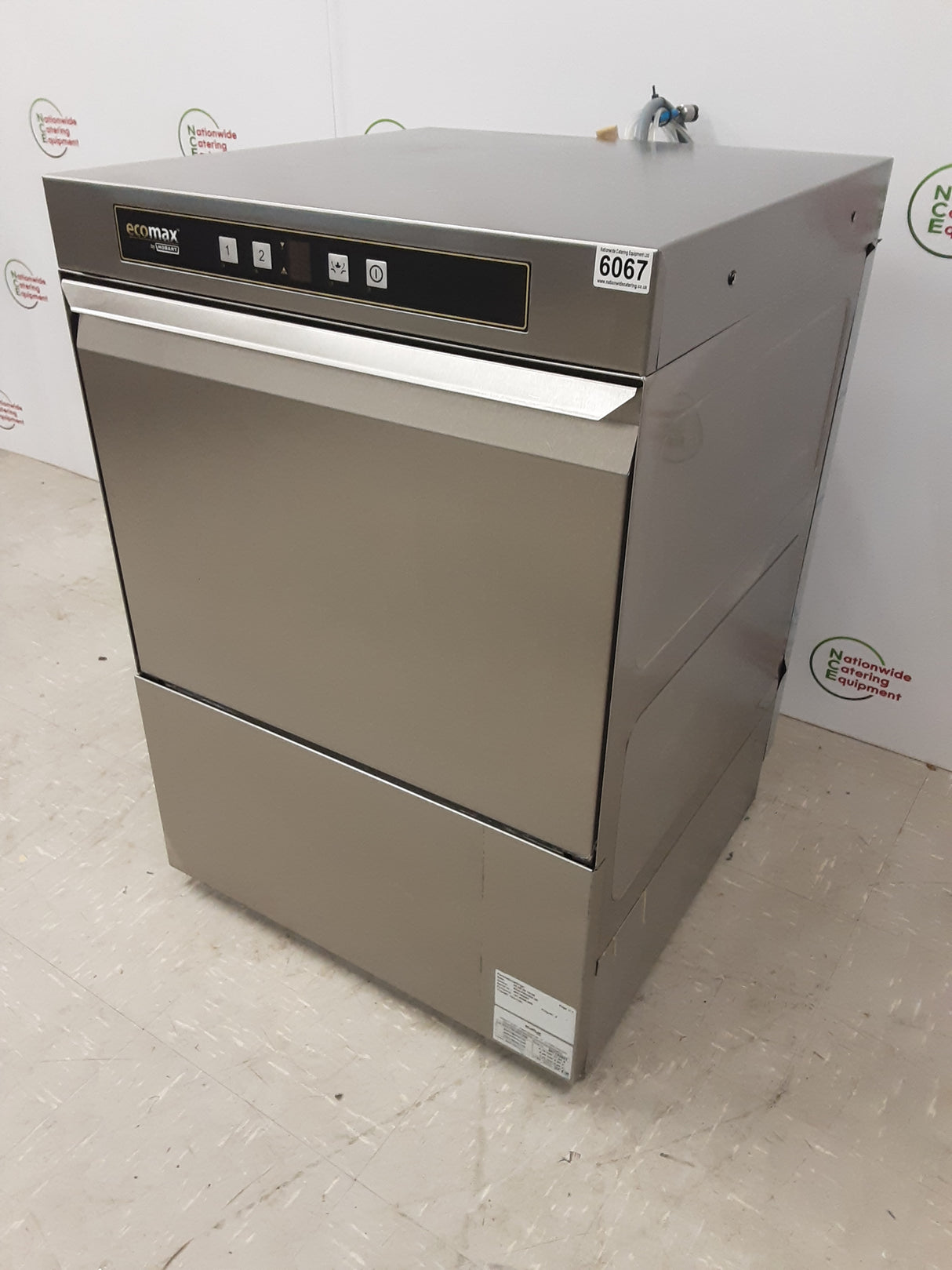 Hobart Ecomax Undercounter Dishwasher - Single Phase, Model-ECO-F504SW-20B (NCE6067)