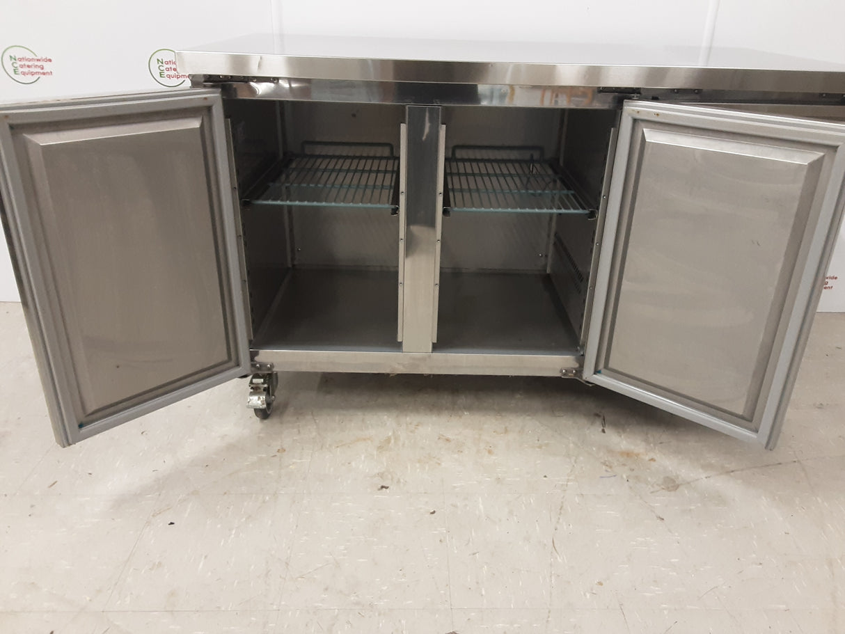 Adexa Two Door Flat Counter Freezer, 136cm, Model-FG21V (NCE6110)