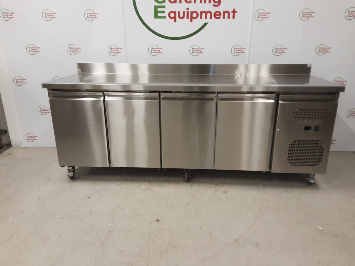 Adexa Four Door Flat Counter Fridge, With Upstand, 223cm, Model- RG42V (NCE6111)