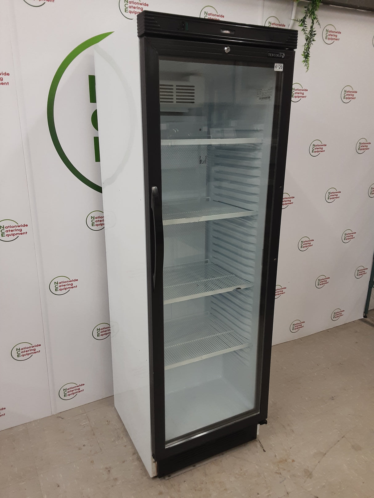 Tefcold Single Upright Display Fridge, Model- SC381 (NCE6120)
