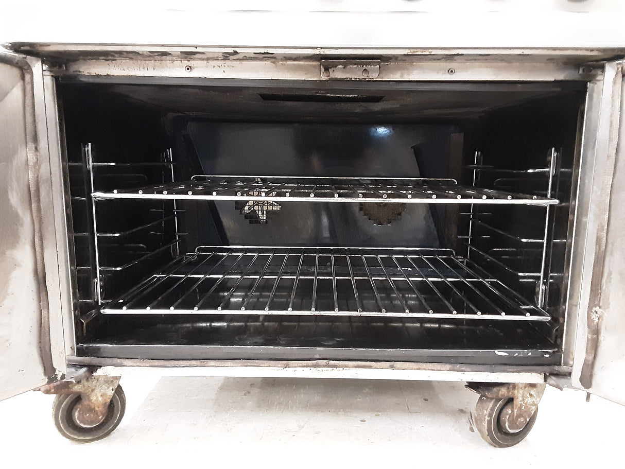 Lincat Opus 800 Duel Fuel Natural Gas Six Burner Stove & Electric Convection Oven, Model- OD7007/N (NCE6004)