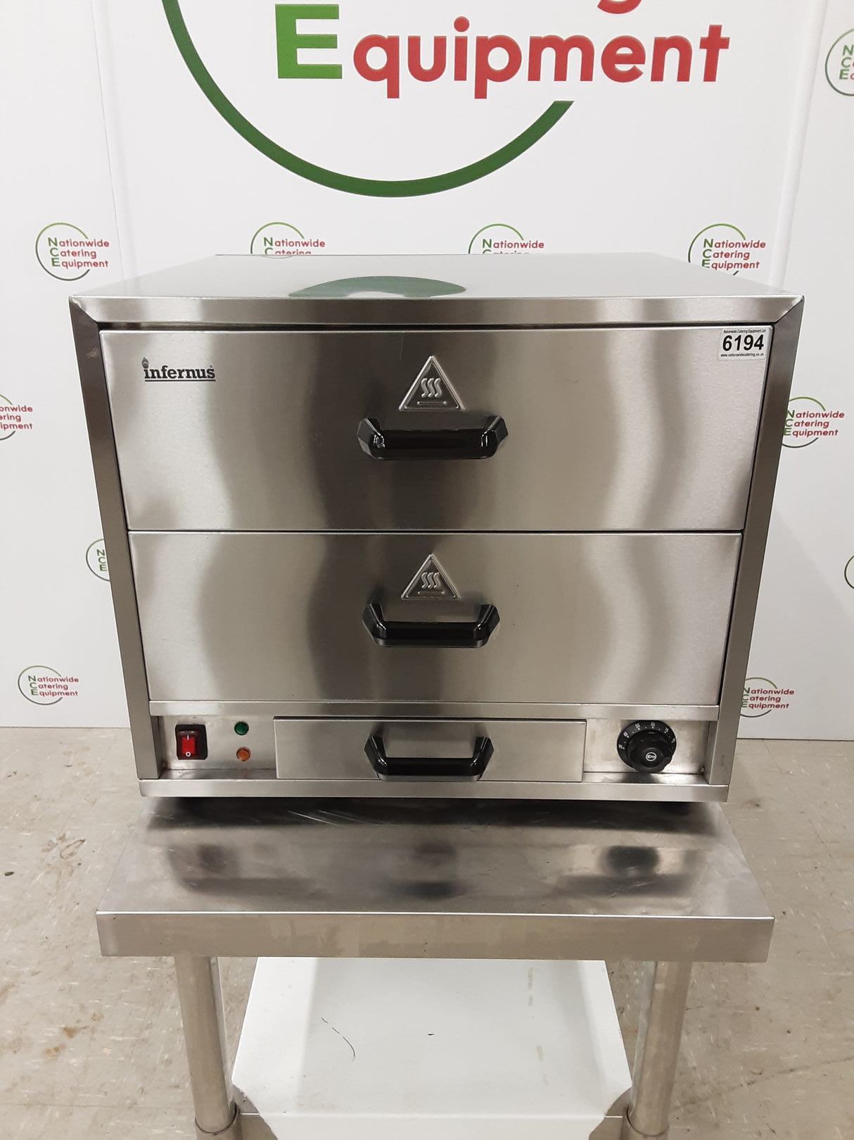 Infernus Two Warming Drawer Unit/Bun Warmer, Model- INF-3DB (NCE6194)