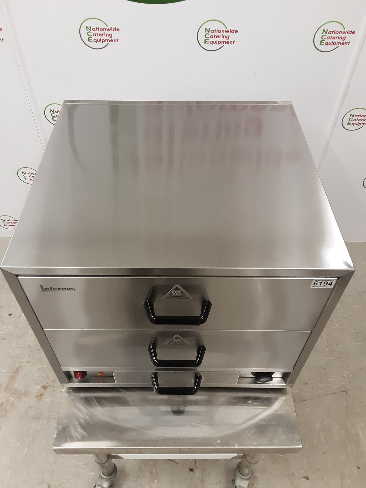 Infernus Two Warming Drawer Unit/Bun Warmer, Model- INF-3DB (NCE6194)