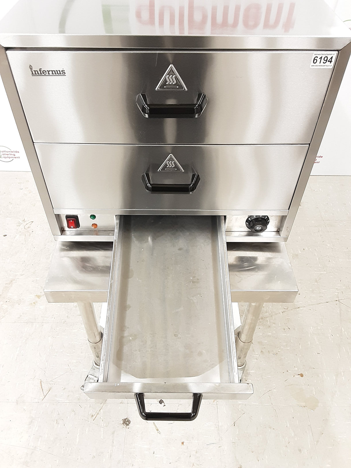 Infernus Two Warming Drawer Unit/Bun Warmer, Model- INF-3DB (NCE6194)