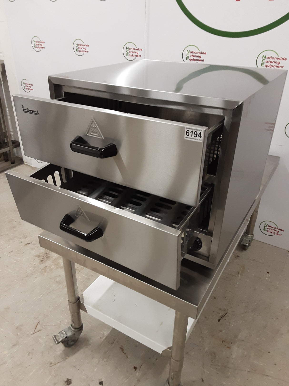 Infernus Two Warming Drawer Unit/Bun Warmer, Model- INF-3DB (NCE6194)