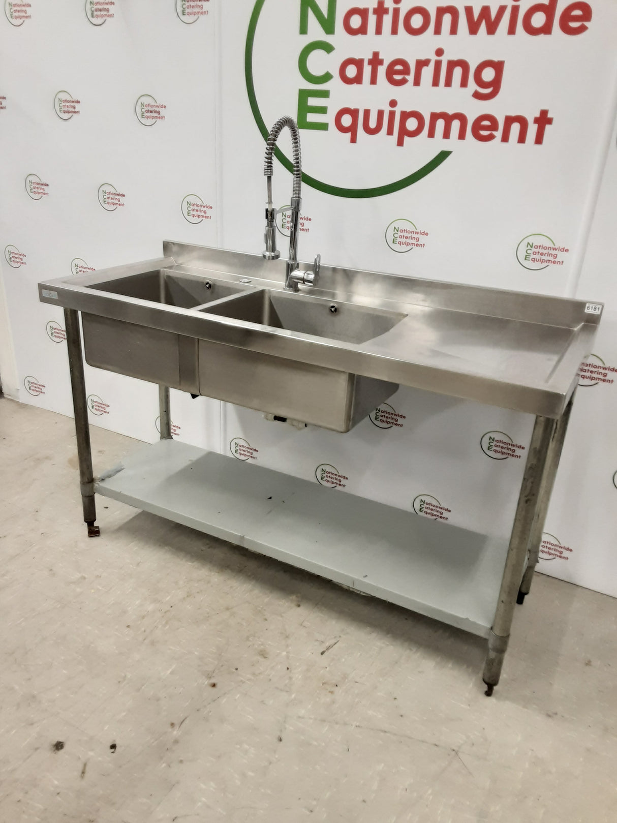 Stainless Steel Double Sink, 150cm (NCE6181)