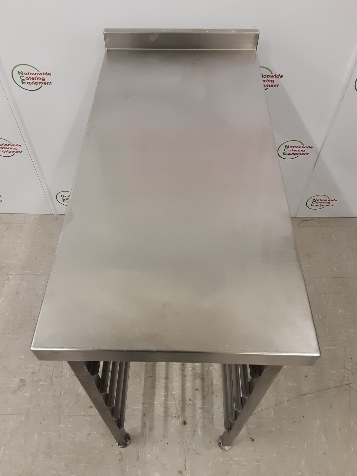 Stainless Steel Filler Table With GN Racking Beneath 45x95cm (NCE6179)