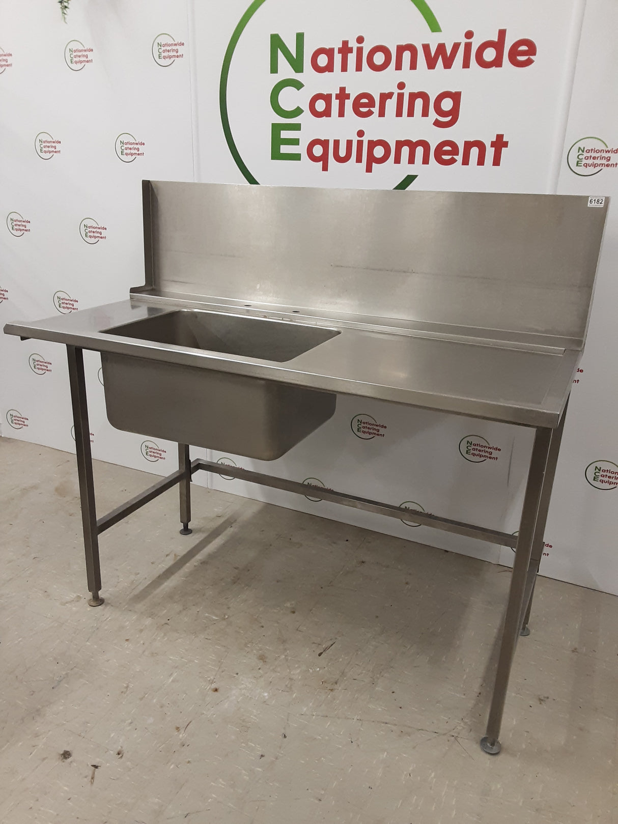 Stainless Steel Single Dishwasher Entry Sink 150cm (NCE6182)