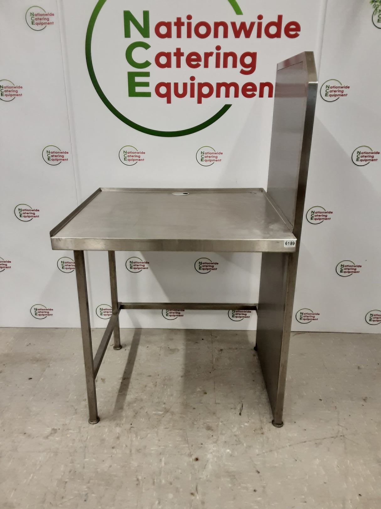 Stainless Steel Table, 90x80cm, Appliance Space Beneath (NCE6189)