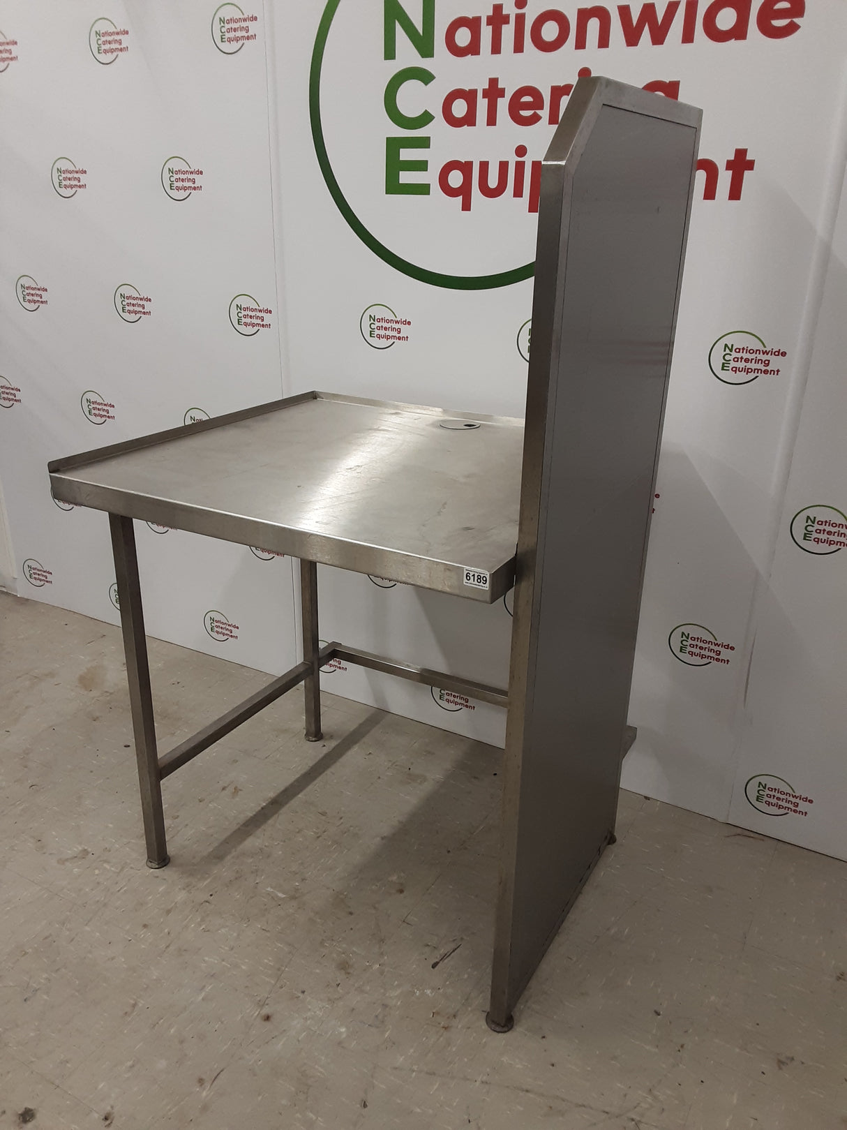 Stainless Steel Table, 90x80cm, Appliance Space Beneath (NCE6189)