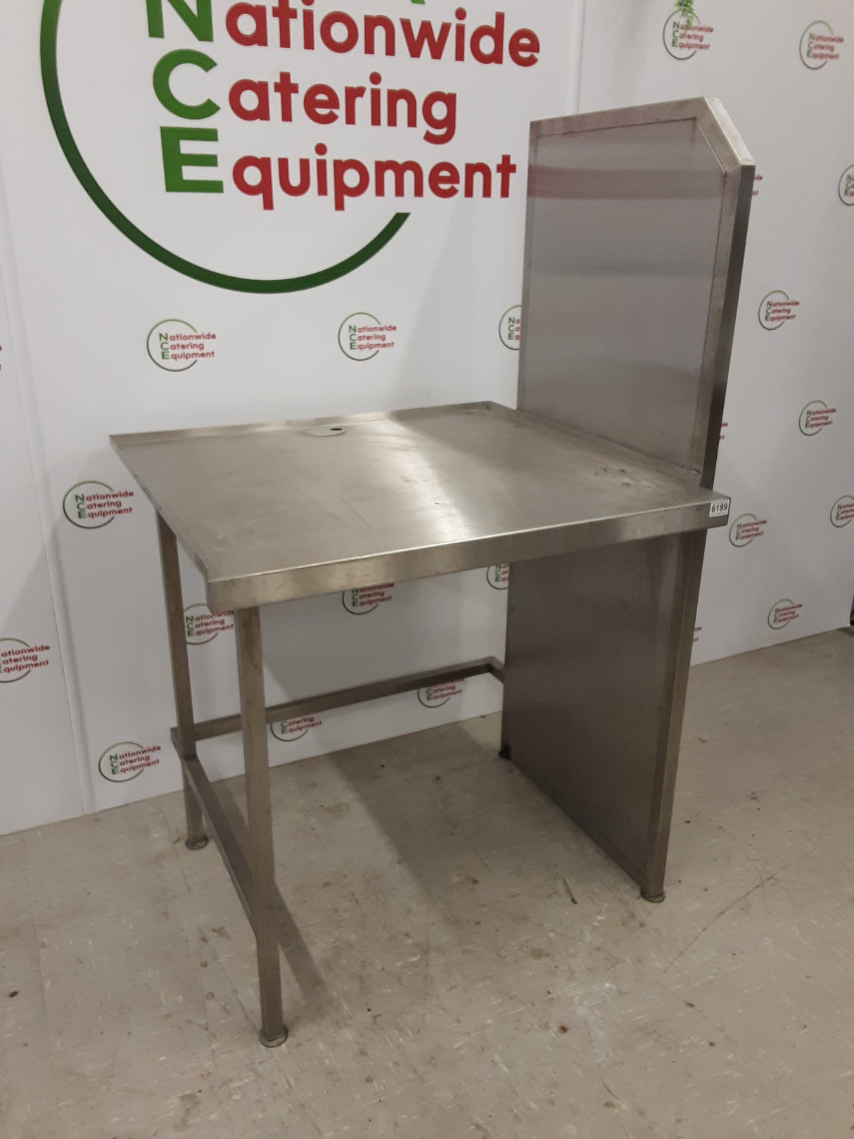 Stainless Steel Table, 90x80cm, Appliance Space Beneath (NCE6189)