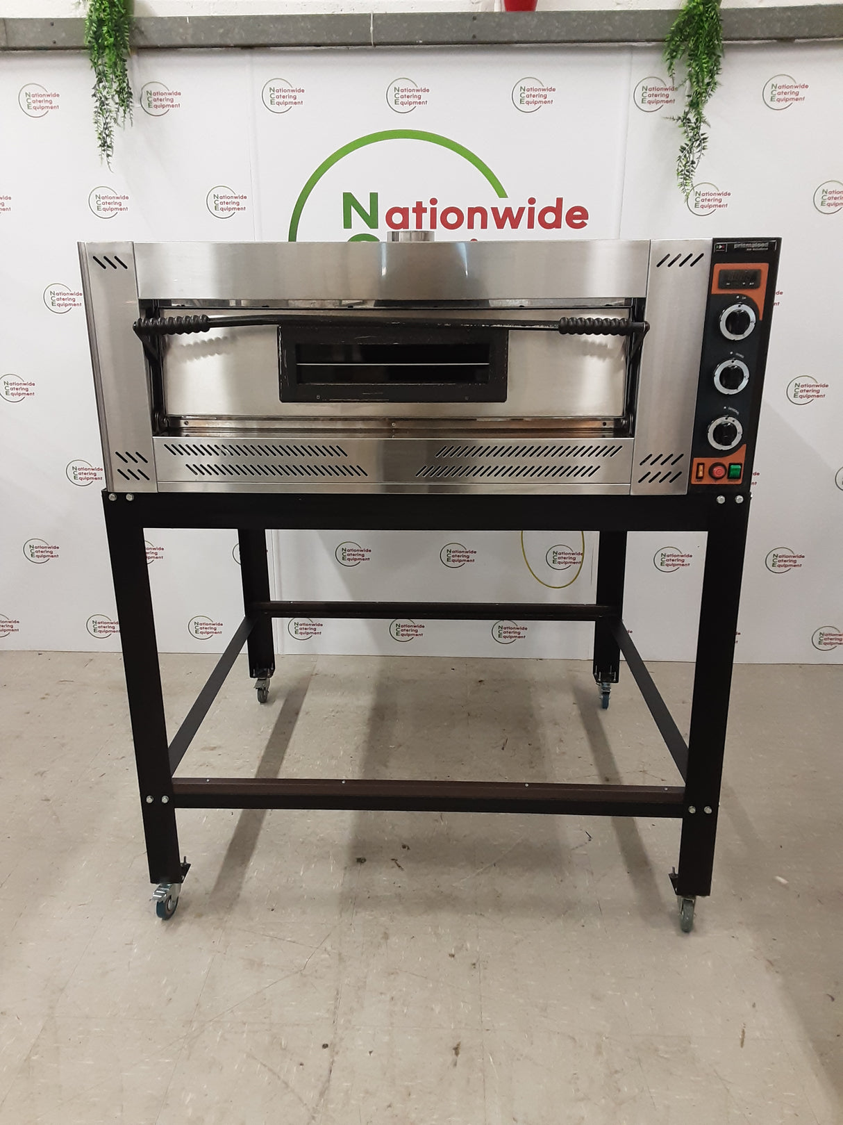 Prismafood Single Deck LPG Gas Pizza Oven On Stand, Model- G9PF (NCE3897)