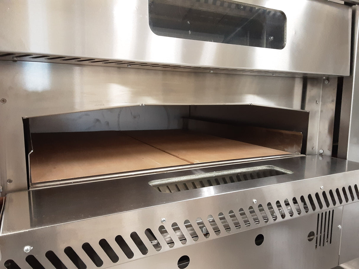 Kebab-King, By Caterbake Un-Used/New Twin Deck Pizza Oven On Stand - LPG (NCE5598)